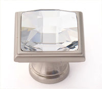 Swarovski Crystal 1 1/4'' Crystal Knob C212-CLR/SN