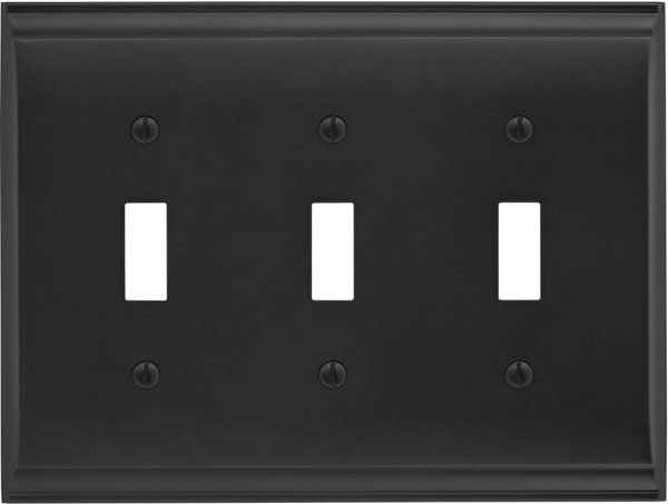 Candler 3 Toggle Wall Plate BP36502