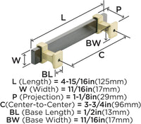 Overton 3-3/4'' cc Cabinet Pull BP36681