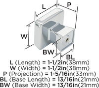 Blackrock 1-1/2'' Length Cabinet Knob BP55273