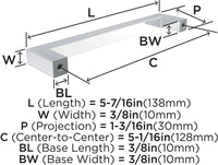 Monument 5-1/16'' cc Cabinet Pull BP36571