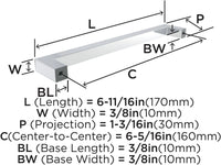 Monument 6-5/16'' cc Cabinet Pull BP36572