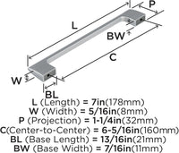 Riva 6-5/16'' cc Cabinet Pull BP55368