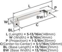 Stature 5-1/16'' cc Cabinet Pull BP36888