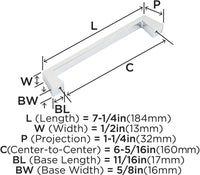 Blackrock 6-5/16'' cc Cabinet Pull BP55278