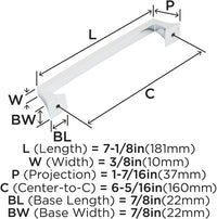 Mulholland 6-5/16'' cc Cabinet Pull BP53530