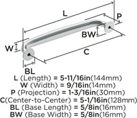 Renown 5-1/16'' cc Cabinet Pull BP36795