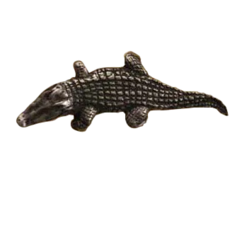 Alligator Knob Pewter Matte Finish 092
