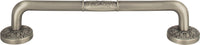 Hammered Medallion Pull 5'' cc Pewter 277-P