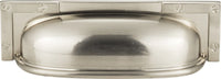 Campaign L-Bracket Cup Pull 3 3/4'' cc Brushed Nickel 382-BRN