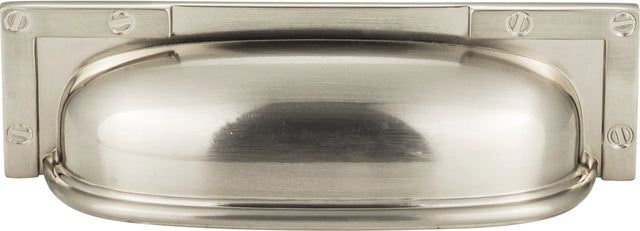 Campaign L-Bracket Cup Pull 3 3/4'' cc Brushed Nickel 382-BRN