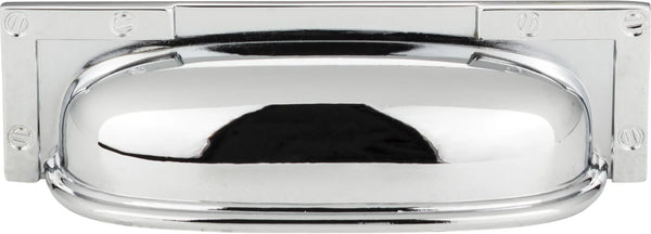 Campaign L-Bracket Cup Pull 3 3/4'' cc Polished Chrome 382-CH