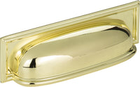 Campaign Rope Cup Pull 3 3/4'' cc Polished Brass 383-PB