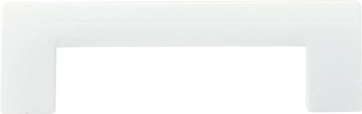Round Rail Pull 3 3/4'' cc White Gloss 438-WG