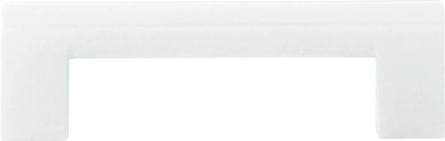 Round Rail Pull 3 3/4'' cc White Gloss 438-WG
