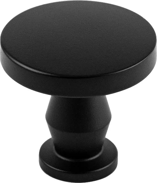 Anders Collection Knob 1-1/4'' diam Matte Black Finish B078788MB