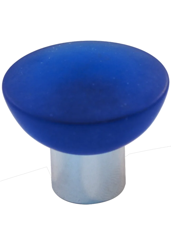 Athens Blue Polyester with Solid Brass Knobs 113-CM003-PB