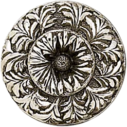 Edgar Berebi Tremont Knob In Burnished Silver Plate 7725-6