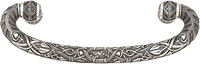 3-1/2'' cc Tremont Hinged Pull Burnish Silver Finish 7746/6