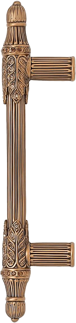 3-1/2'' cc Hampton Pull, Lt. Colorado, Lt. Smoke & Smoke Topaz Crystal Museum Gold Finish 8477/9