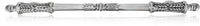 16'' cc Hampton Crystalized App. Pull, Clear Crystal, Burnish Silver Finish 8536/16