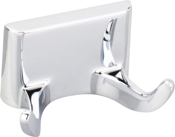 Bridgeport Polished Chrome Double Robe Hook - Contractor Packed BHE1-02PC