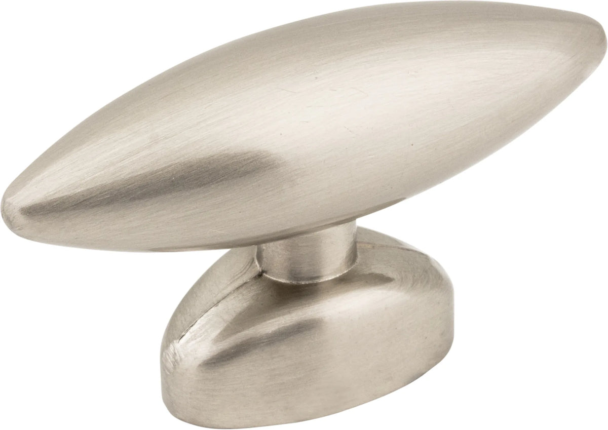Verona 1-9/16'' Length Oval Knob 409222SN