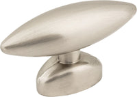 Verona 1-9/16'' Length Oval Knob 409222SN