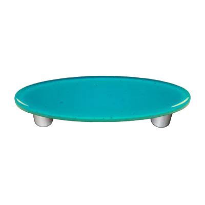 Turquoise Blue Oval Pull