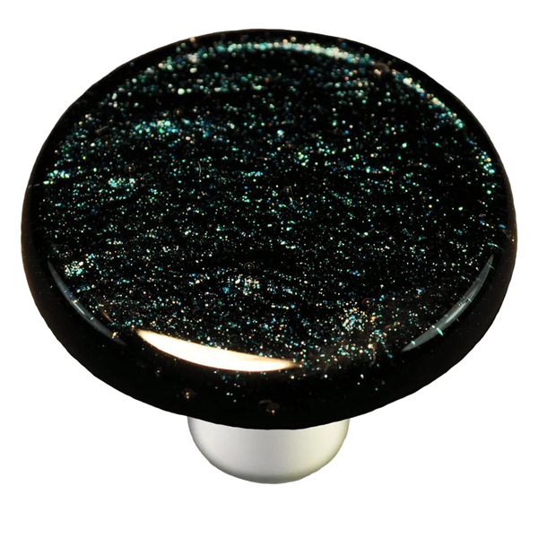 Dark Metallic Blue Round Knob