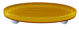 Bubbles Pumpkin Orange Oval Pull