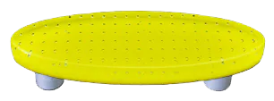 Bubbles Sunflower Yellow Oval Pull