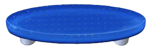Bubbles Egyptian Blue Oval Pull