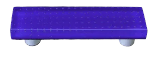 Bubbles Deep Cobalt Blue Rectangle Pull