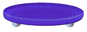 Bubbles Deep Cobalt Blue Oval Pull