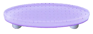 Bubbles Lavender Oval Pull