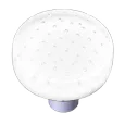 Bubbles White Circle Knob