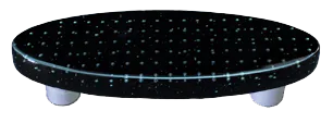 Bubbles Black Oval Pull