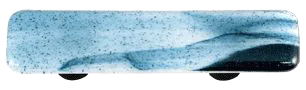 Swirl Collection Metallic Blue Clear Pull