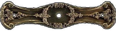 Fruit of the Vine Backplate - Bright Nickel Finish