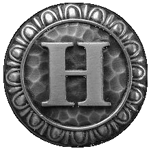 Initial H Knob