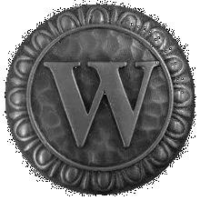 Initial W Knob