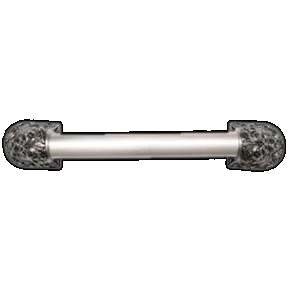 Acanthus Appliance Pull Bar, 14 Inch Drill Center, Brilliant Pewter