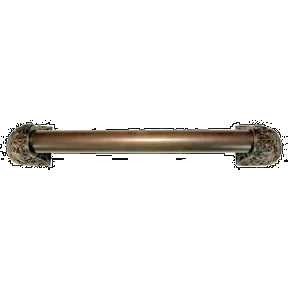 Acanthus Appliance Pull Bar, 14 Inch Drill Center, Dark Brass