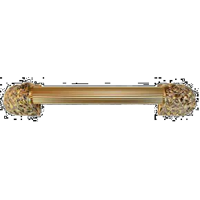 Acanthus Appliance Pull Bar, 12 Inch Drill Center, 24K Satin Gold
