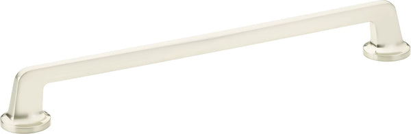 Northport Pull, Round Bases, Brushed Nickel, 10'' cc 203-BN