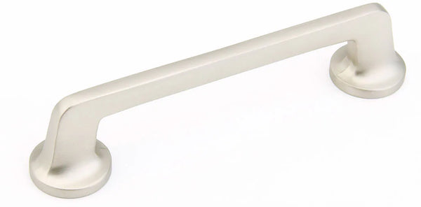Northport Pull, Round Bases, Satin Nickel, 5'' cc 212-15