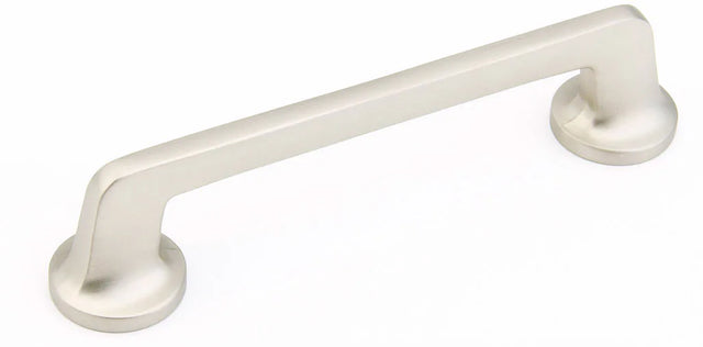 Northport Pull, Round Bases, Satin Nickel, 5'' cc 212-15