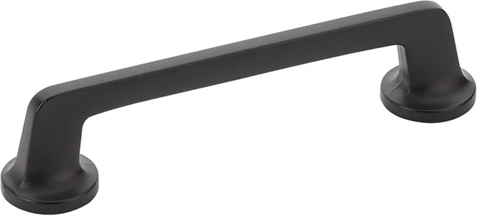 Northport Pull, Round Bases, Matte Black, 5'' cc 212-MB
