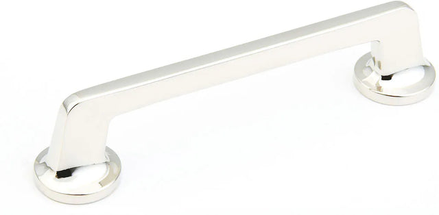 Northport Pull, Round Bases, Polished Nickel, 5'' cc 212-PN